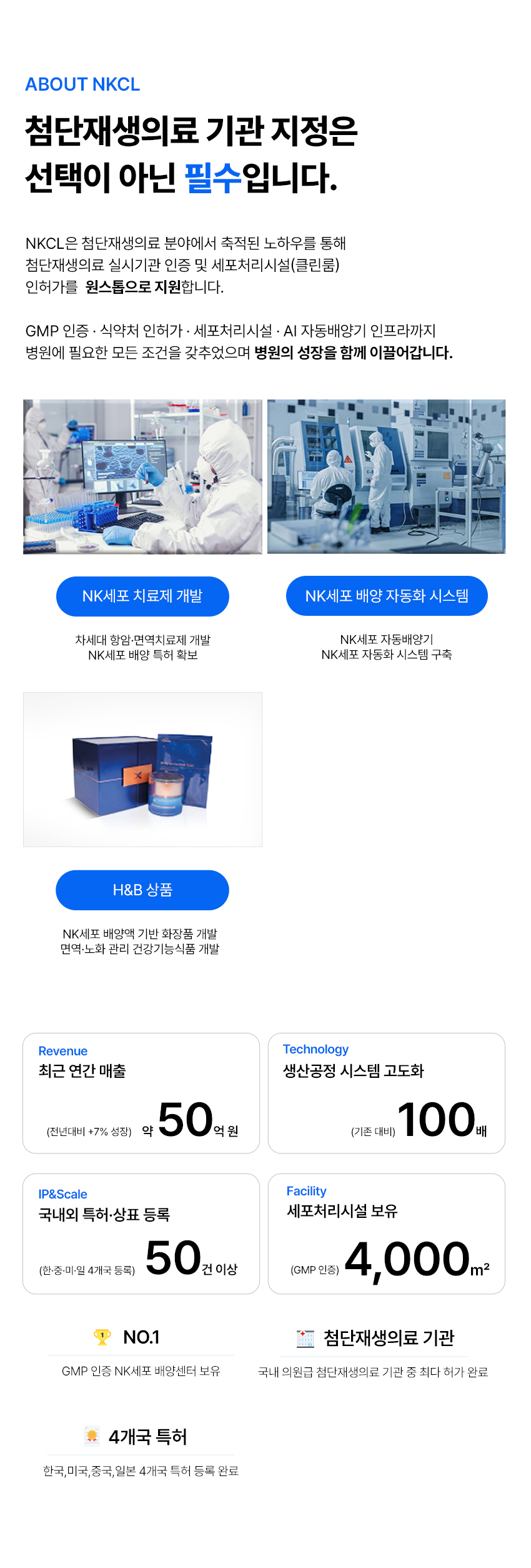 첨단재생의료, NKCL, 첨단재생